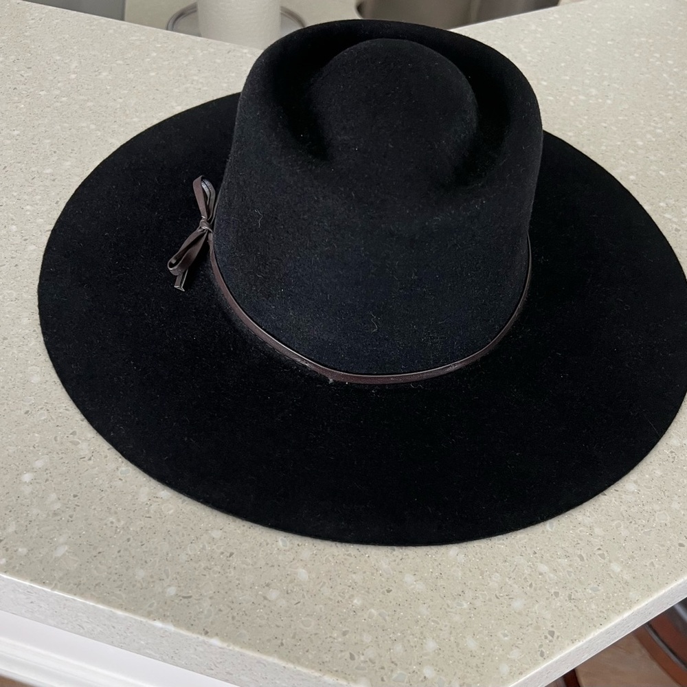 Peruvian Connection Gaucho Hat Wool | Wide Brim Black | One Size NWT - Picture 7 of 15